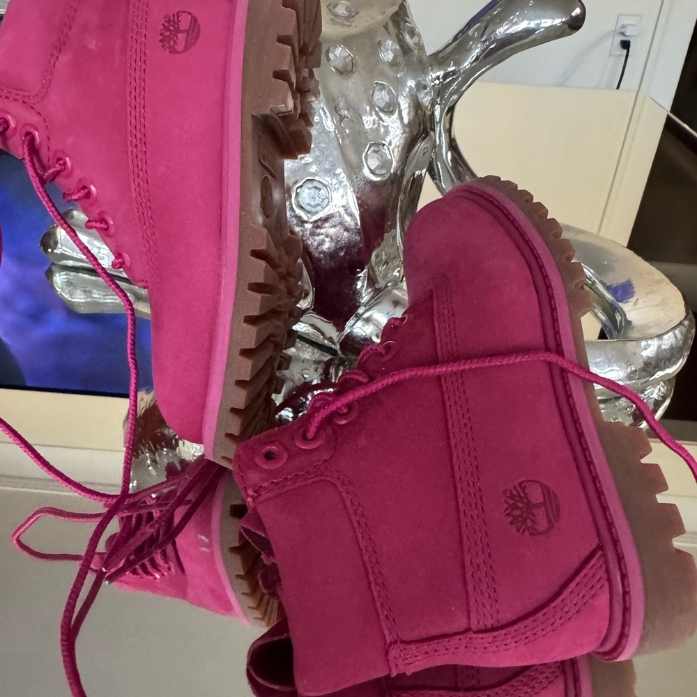 Timberland Kids Pink Boots